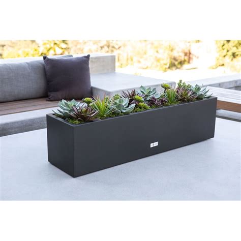 metallic series planter box veradek|Metallic Series Galvanized Steel Planter Box .